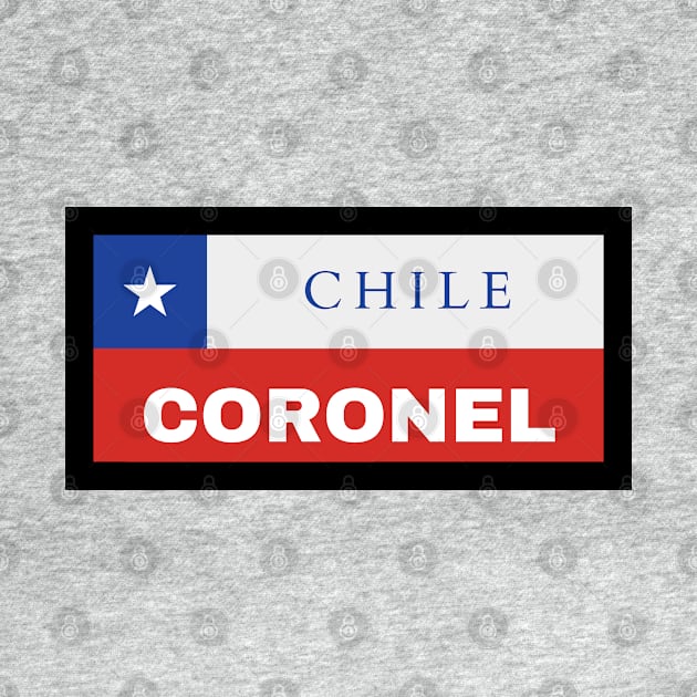 Coronel City in Chilean Flag by aybe7elf